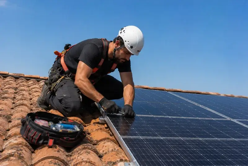 Maintenance et monitoring de panneaux solaires à Anthon